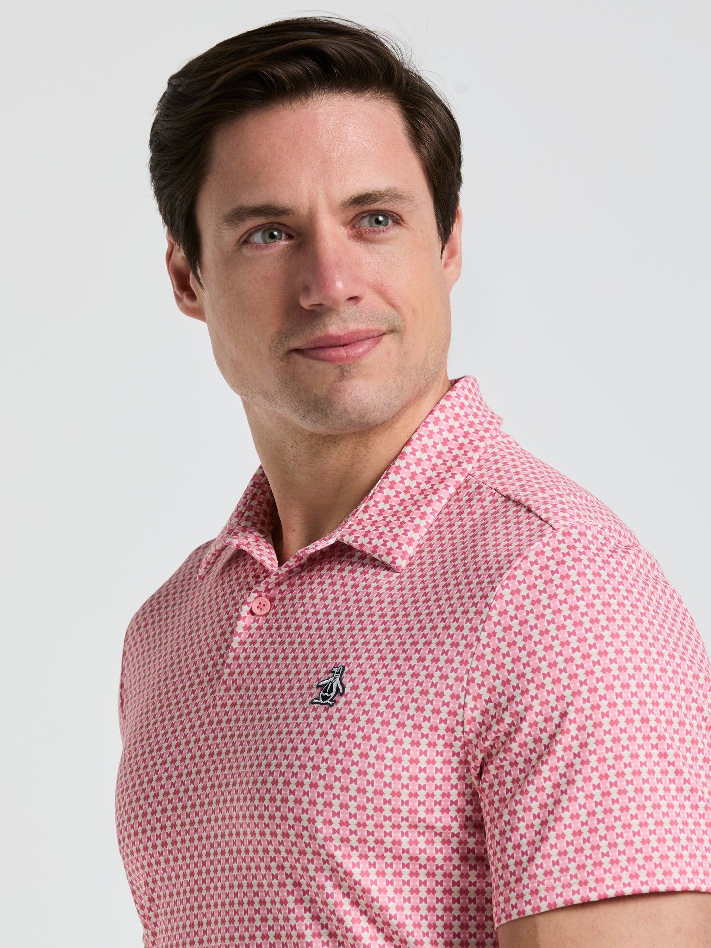Men's Petes Bowtie Print Golf Polo