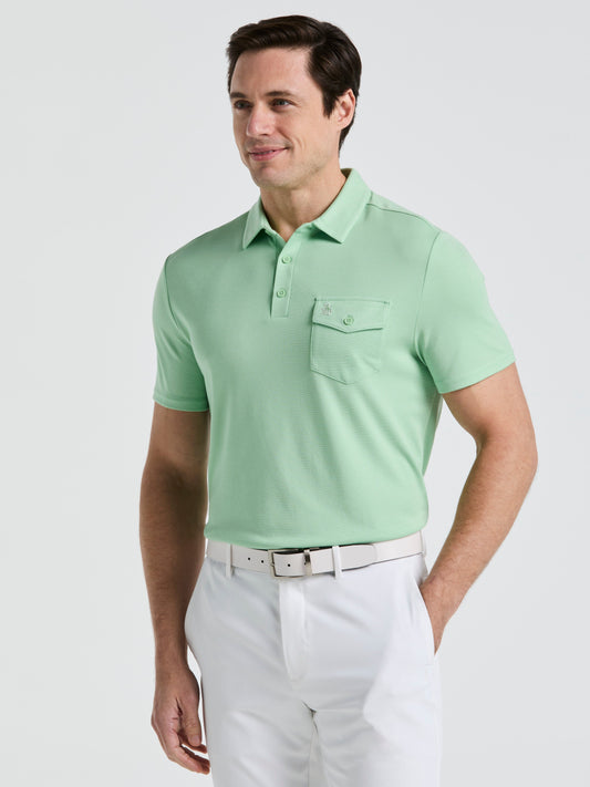 Pete's Fine Line Golf Polo (Sprucestone) 
