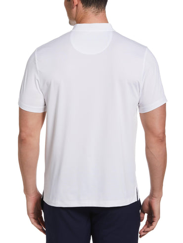 Men's Pinhole Mesh Edge Tennis Polo
