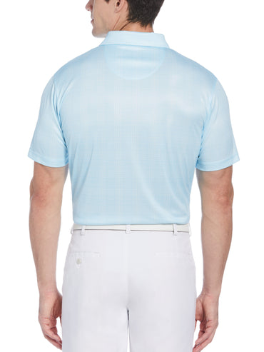 Men's Printed Plaid Golf Polo