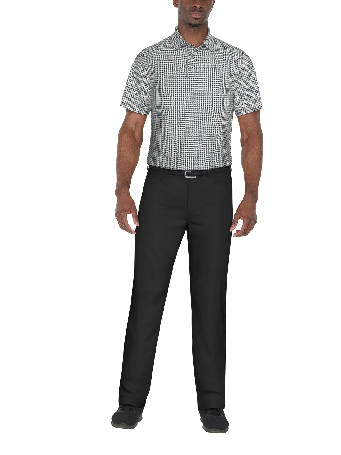 Men's Regimental Geo Print Golf Polo
