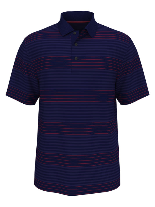 Shadow Energy Stripe Polo (Classic Navy) 