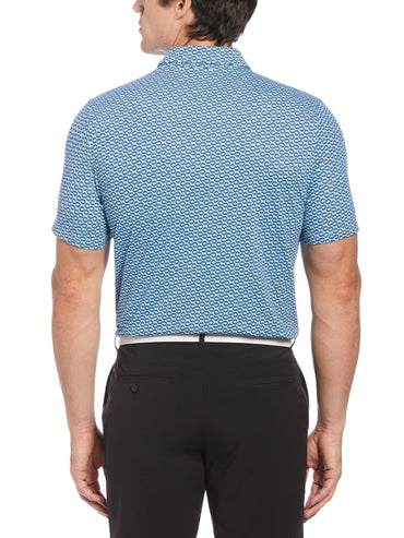 Men's Short Sleeve All-Over Heritage Geo Print Polo