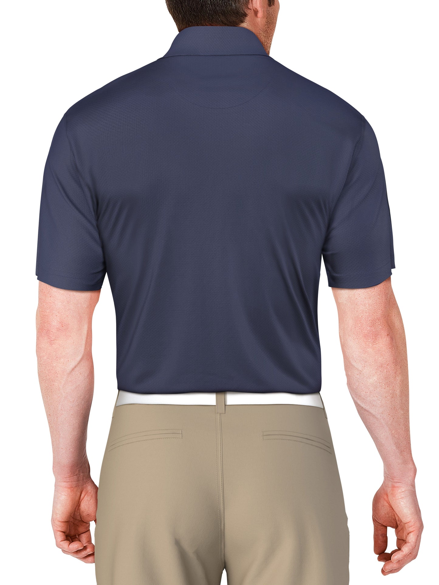 Men's Short Sleeve Asymmetric Stripe Printed Polo