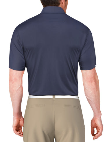 Men's Short Sleeve Asymmetric Stripe Printed Polo