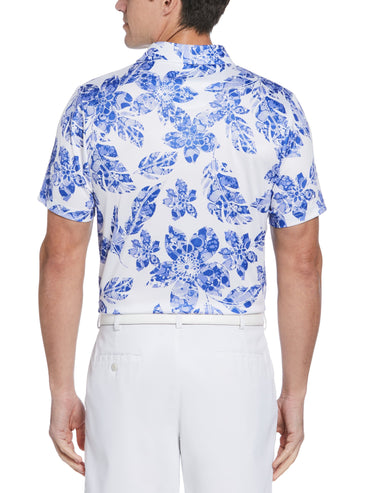 Men's Short Sleeve Botanical Print Polo