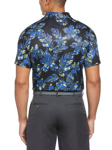 Men's Short Sleeve Botanical Print Polo