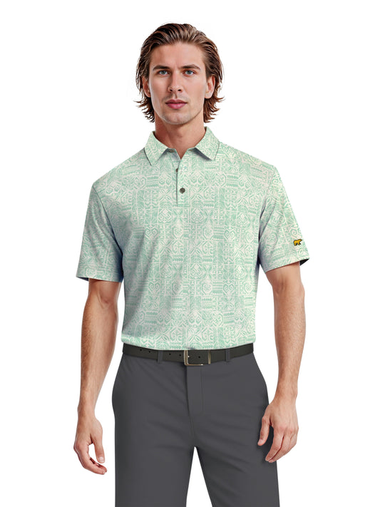 Men's Short Sleeve Printed Polo