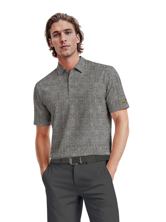 Men's Short Sleeve Printed Polo