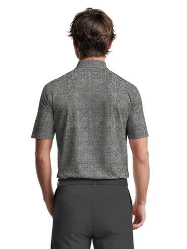 Men's Short Sleeve Printed Polo