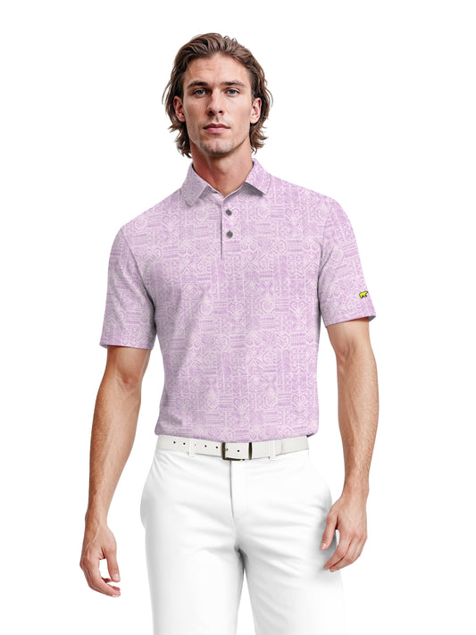 Men's Short Sleeve Printed Polo