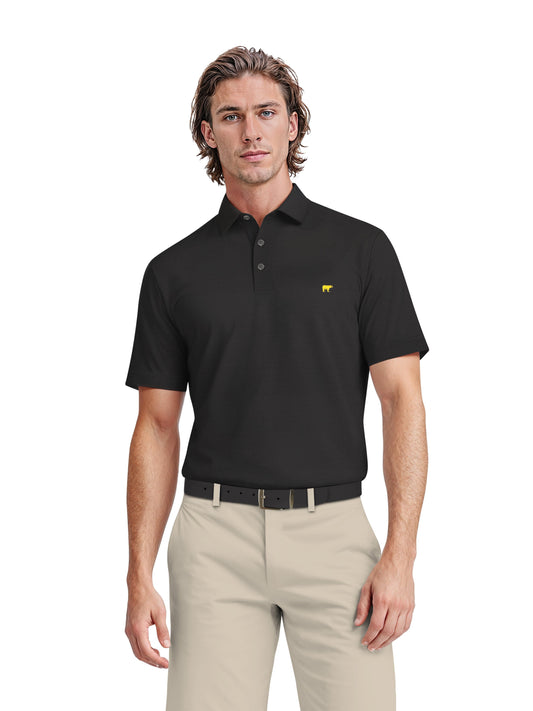 Men's Short Sleeve Solid Texture Polo