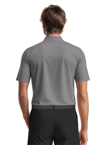 Men's Short Sleeve Solid Texture Polo