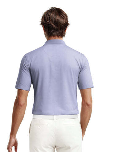 Men's Short Sleeve Solid Texture Polo
