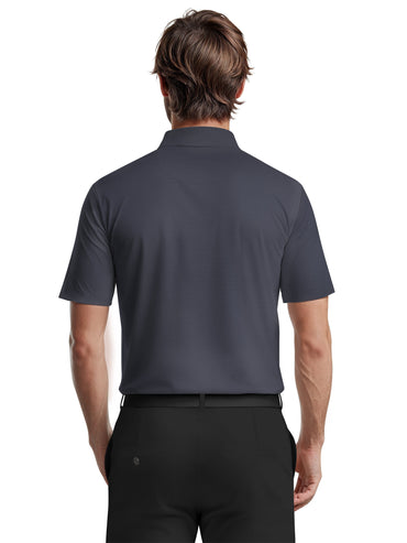Men's Short Sleeve Solid Texture Polo