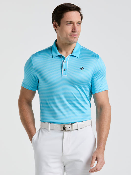 Men's Short Sleeve Stripe Polo