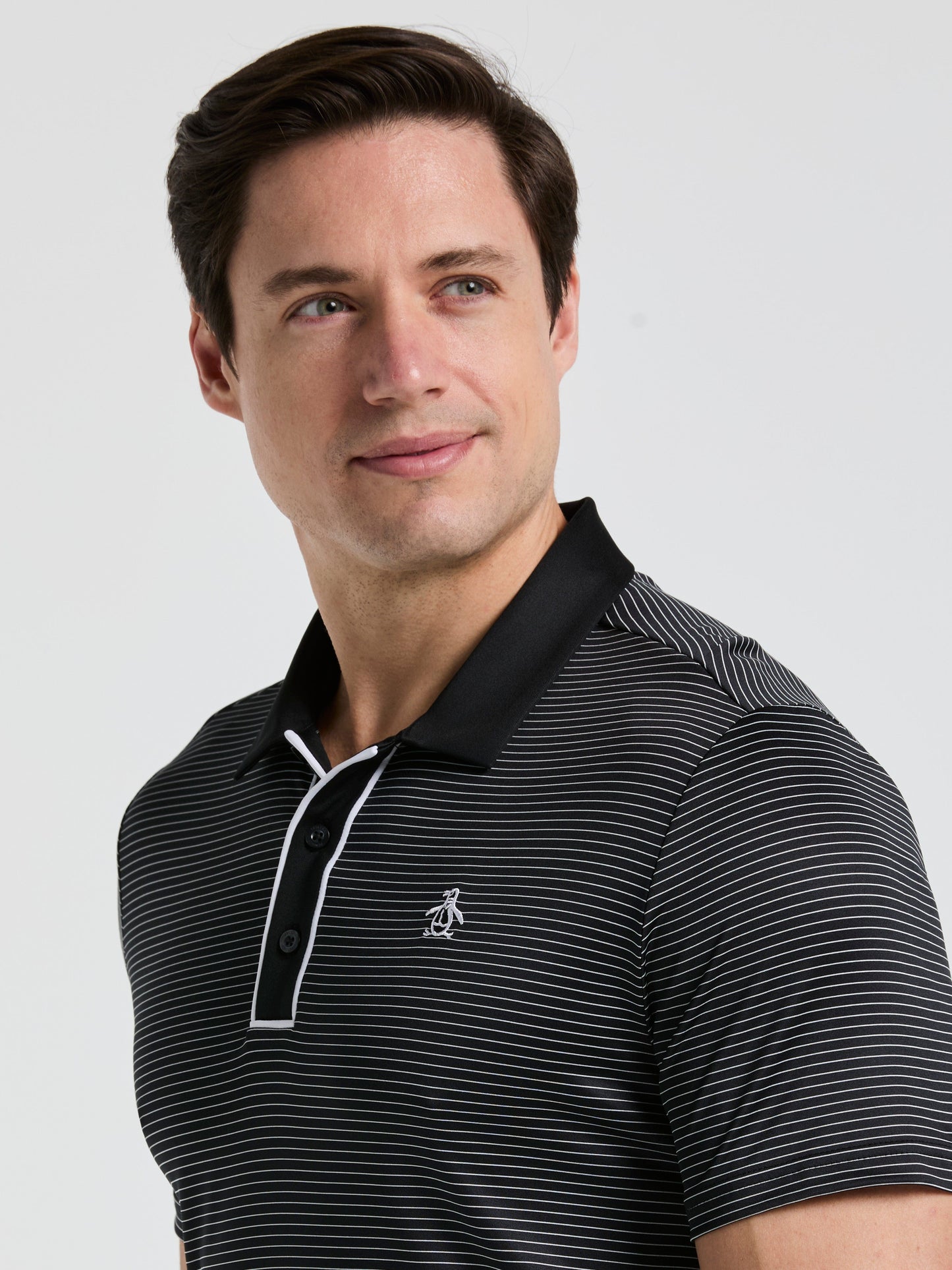 Men's Short Sleeve Stripe Polo