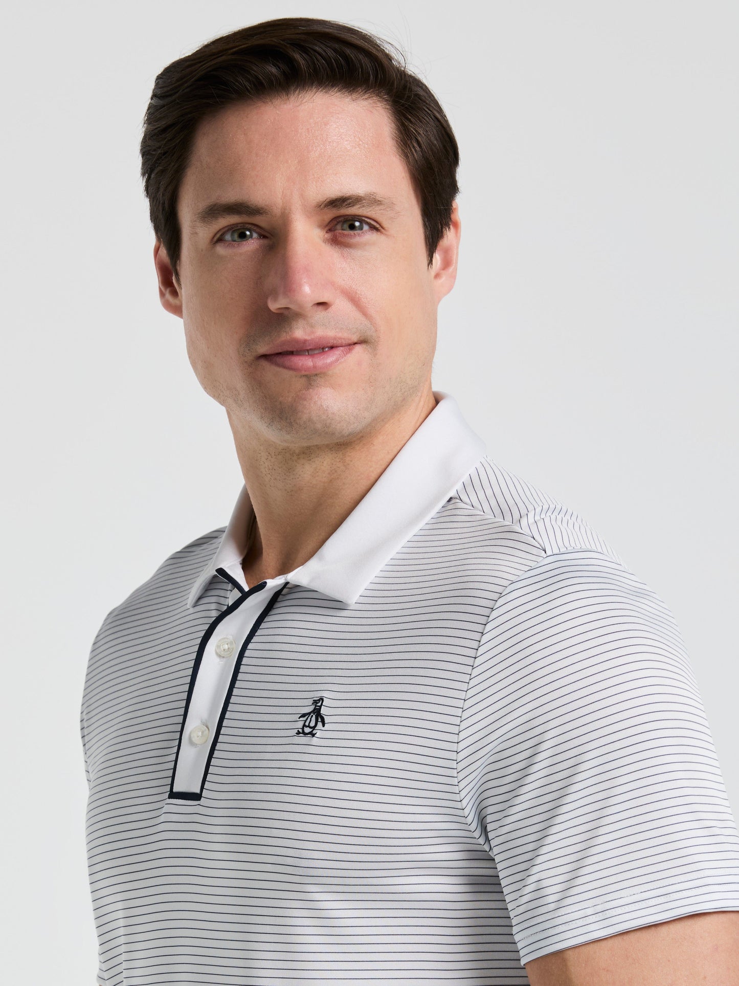 Men's Short Sleeve Stripe Polo