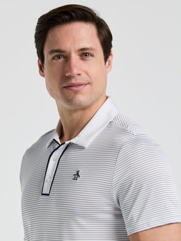 Men's Short Sleeve Stripe Polo