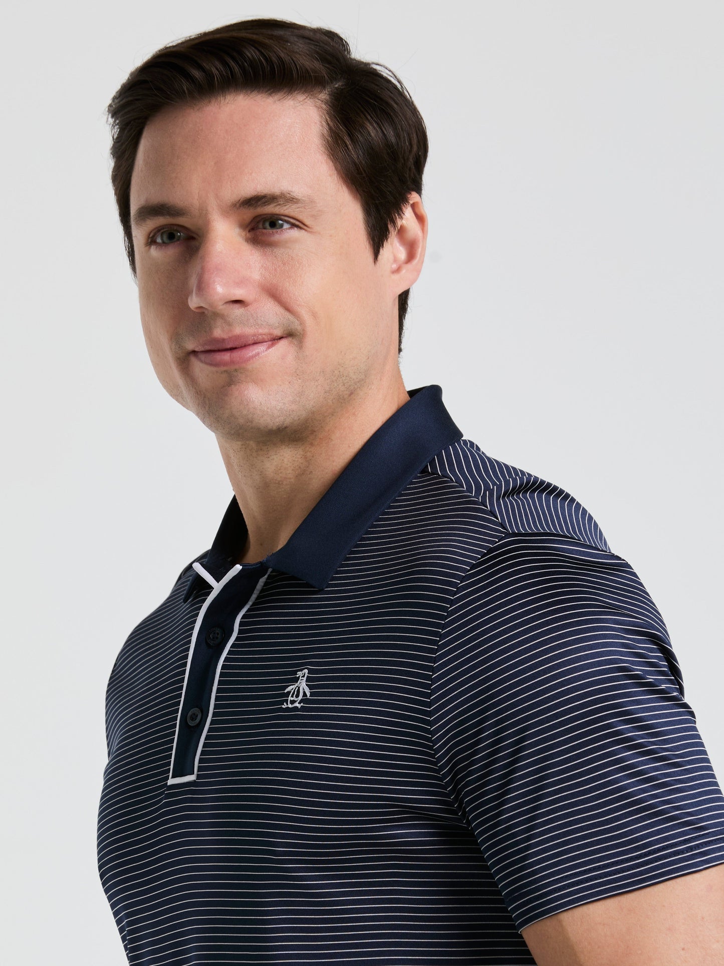 Men's Short Sleeve Stripe Polo