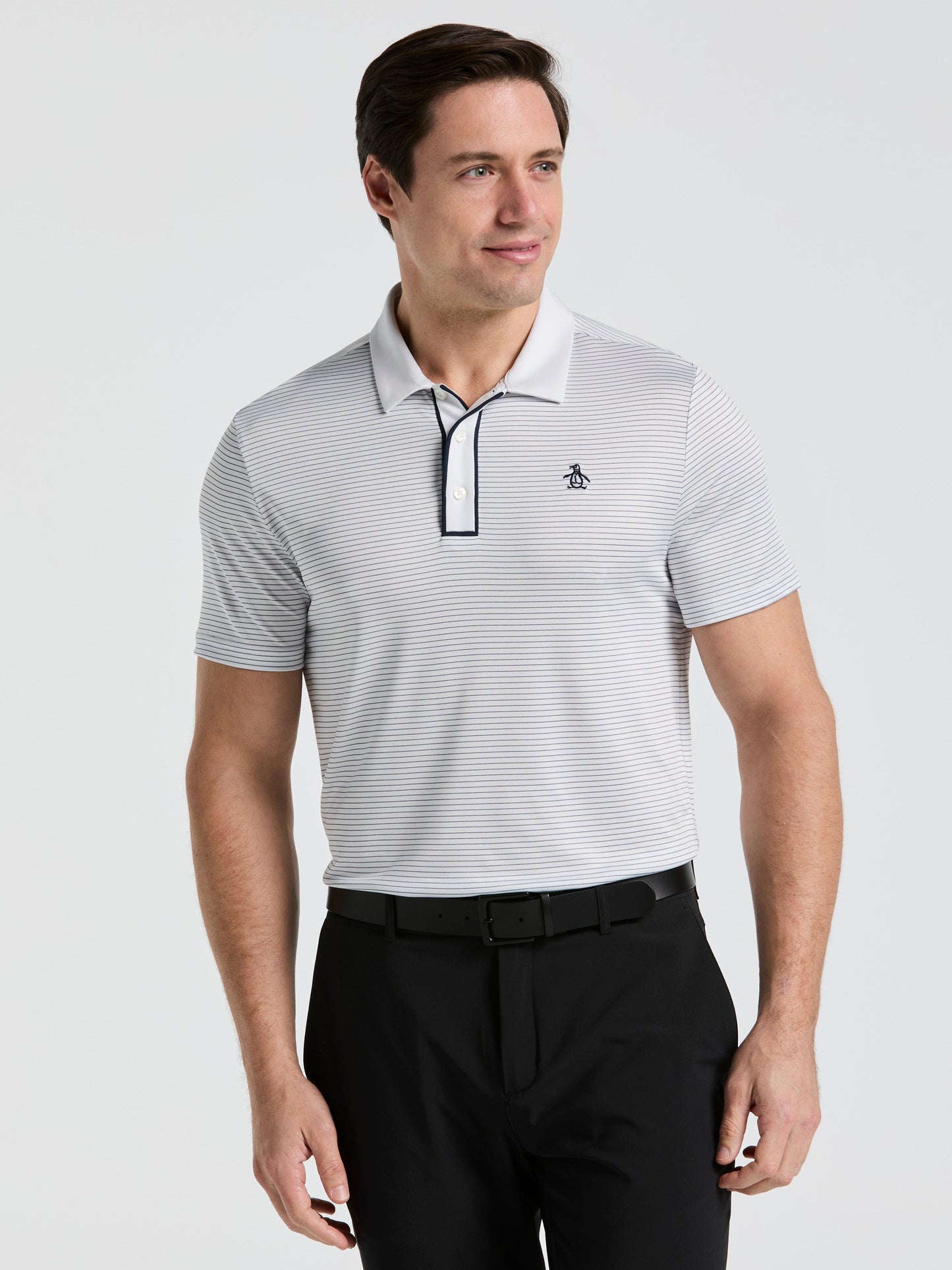 Men's Short Sleeve Stripe Polo