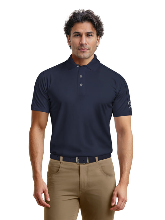 Men's Solid Cooling Texture Polo
