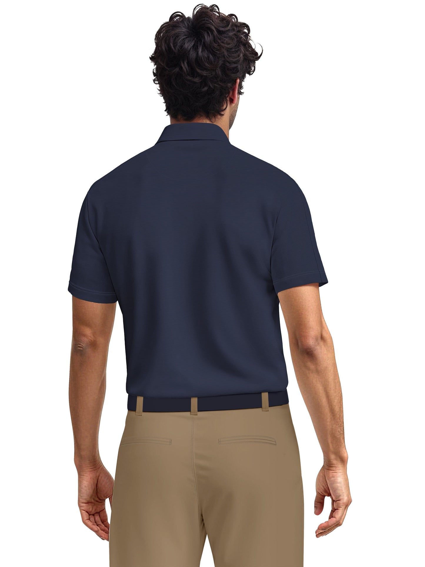 Men's Solid Cooling Texture Polo