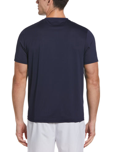 Men's Stacked Geometric Print Tennis Tee