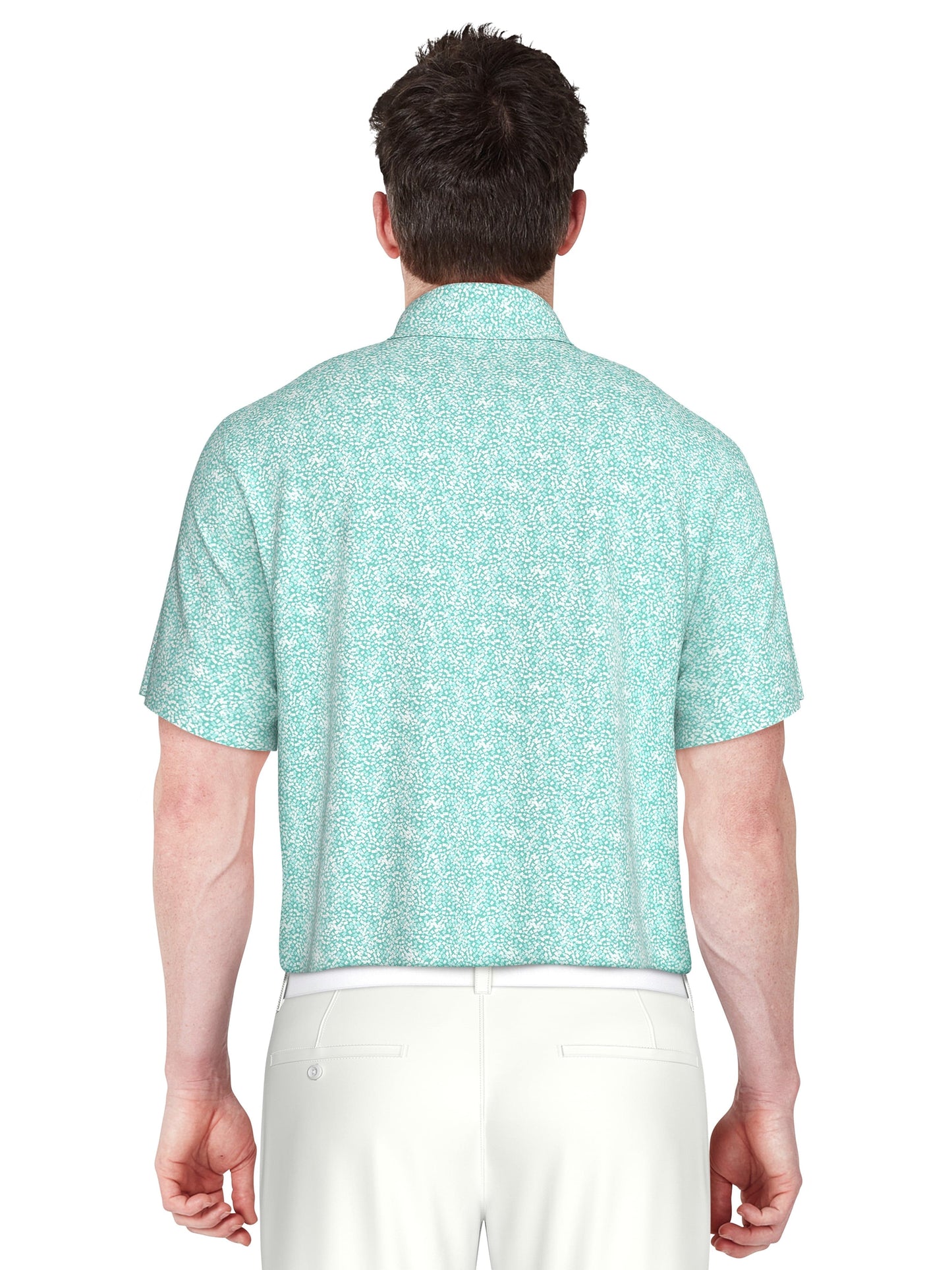 Men's Stretch Performance Confetti Geo Print Polo