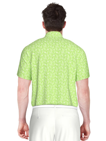 Men's Stretch Performance Confetti Geo Print Polo
