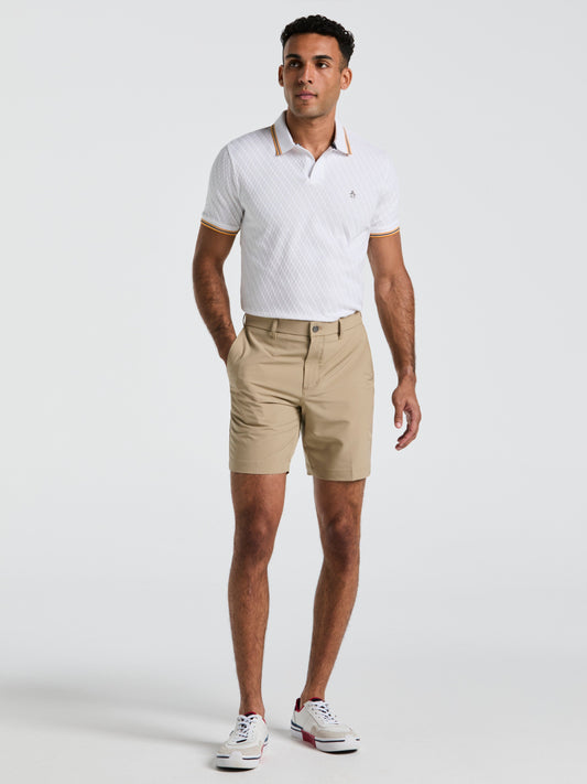 Technical Flat Front 8" Golf Shorts (Chinchilla) 