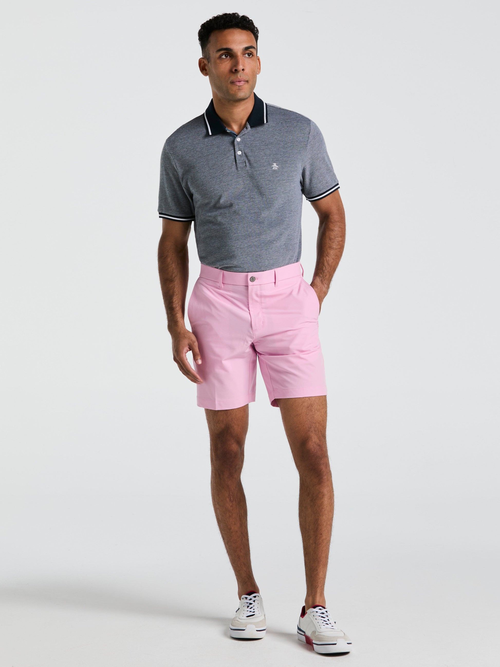 Technical Flat Front 8" Golf Shorts (Lilac Sachet) 