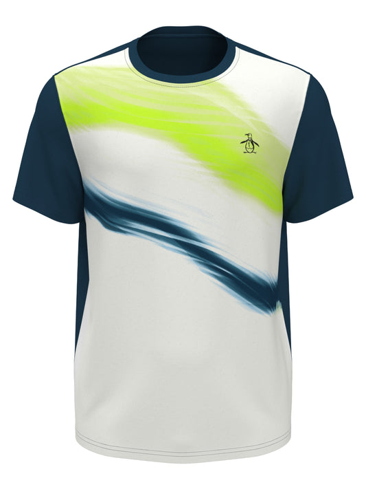 Tennis Performance Colorblock Tee  (Corsair) 