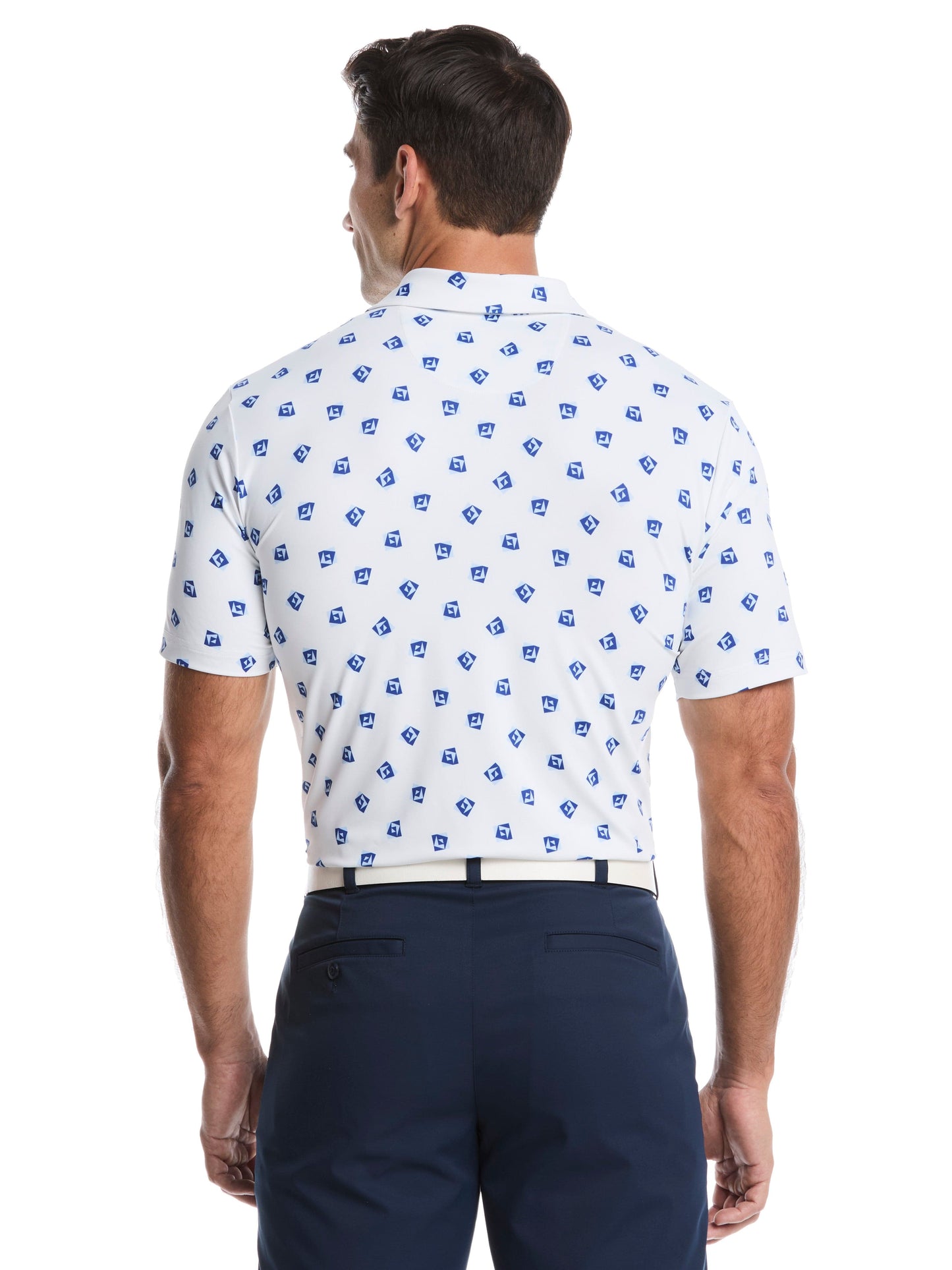 Men's Tossed Geo Printed Polo