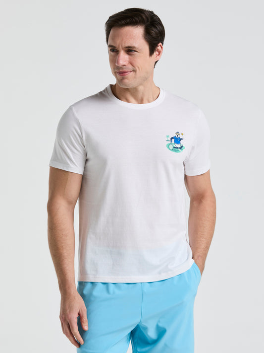 Men's Trademark Graphic Tennis Tee (Bright White) 