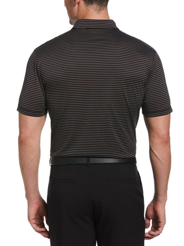 Men's Two Color Stripe Golf Polo