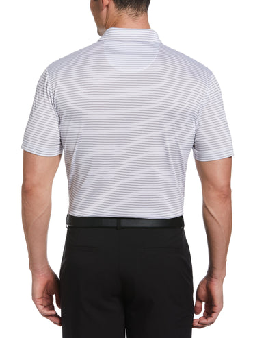 Men's Two Color Stripe Golf Polo
