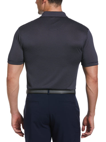 Men's Two Color Stripe Golf Polo