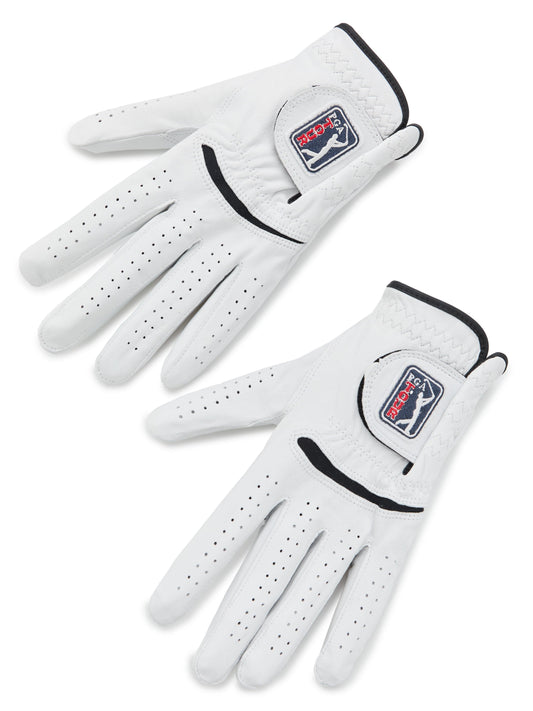 Two Pack Men's Leather Glove Cadet - Left (Bright White) 