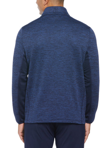 Men's Two Tone Space Dye 1/4 Zip Golf Pullover