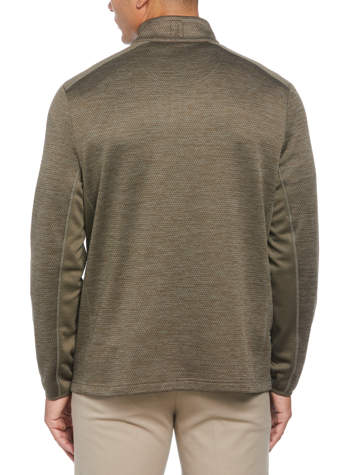 Men's Two Tone Space Dye 1/4 Zip Golf Pullover