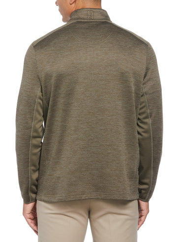 Men's Two Tone Space Dye 1/4 Zip Golf Pullover