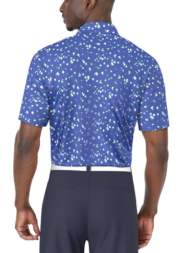 Men's Umbrella Geo Print Golf Polo