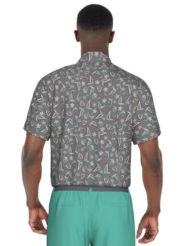 Men's Vacation Print Performance Golf Polo