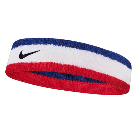 Swoosh Tennis Headband Habanero Red and Black NIKE ONE_SIZE HABANERO_RED/BLACK