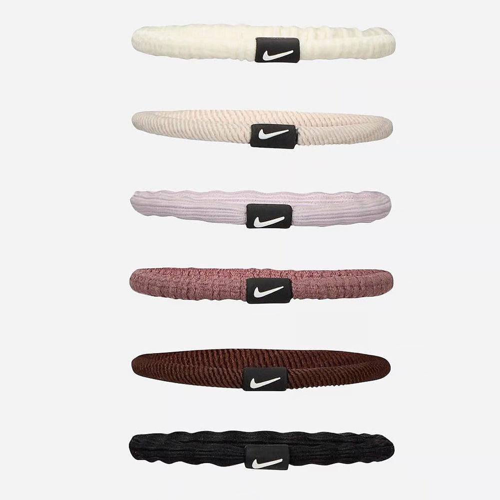 Unisex Flex Hair Tie 6 Pack Sail and Lt Orewood Brn NIKE