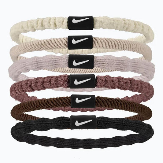 Unisex Flex Hair Tie 6 Pack Sail and Lt Orewood Brn NIKE Brown ONE_SIZE