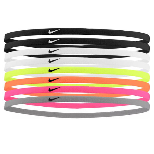Girl`s Skinny Headband 8 pack Black and White NIKE Default Title