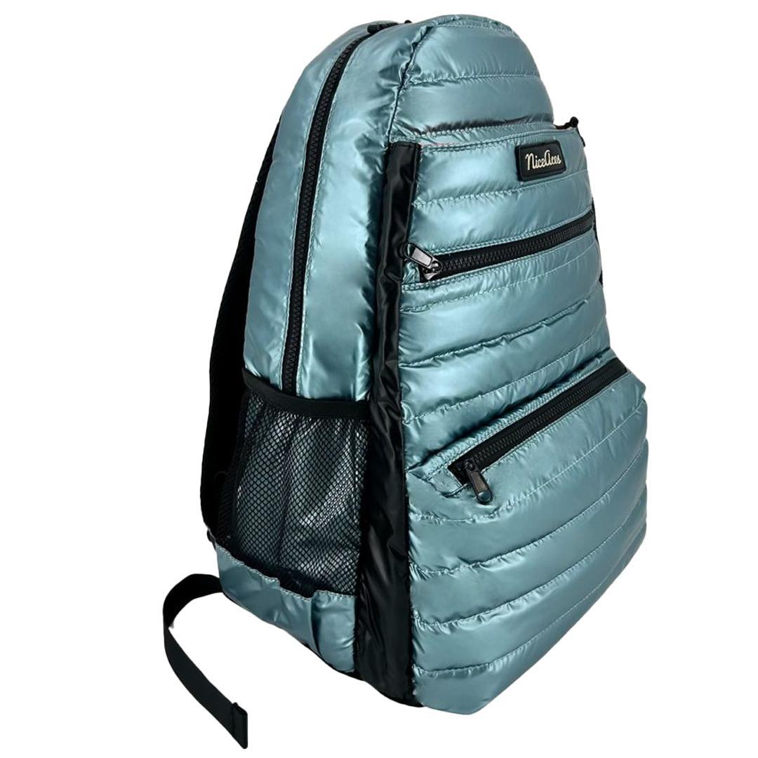 Neon Puffer Tennis Backpack Turquoise Teal Bags NICE ACES