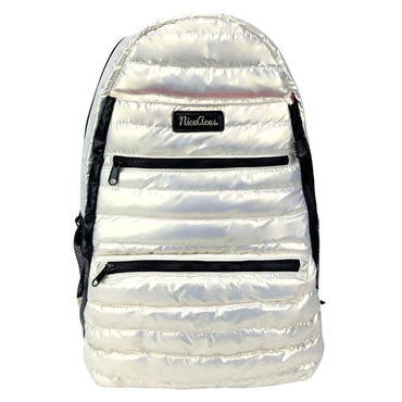 Neon Puffer Tennis Backpack Pearlescent White Gifts NICE ACES